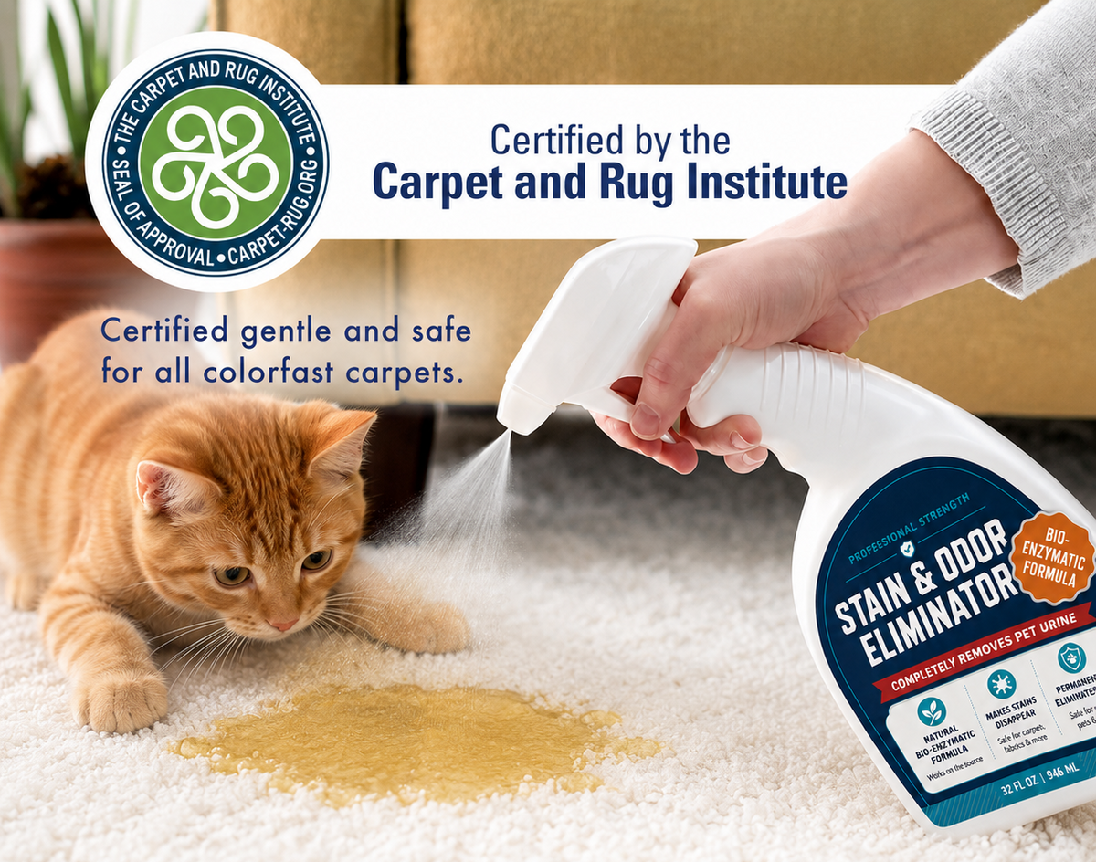 Virlunaco Stain & Strong Odor Eliminator, Enzyme Cleaner, Pet Odor Eliminator for Home - Carpet Stain Remover for Cats & Dog Pee
