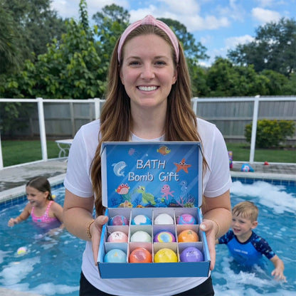 Surprise Bath Bombs for Kids – 12 Pack with Hidden Toys