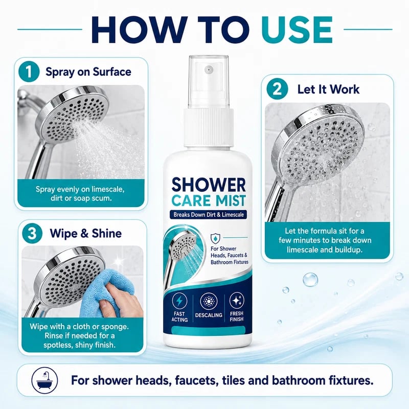 💪💥Buy 2 Get 1 Free💕Fast-Acting Shower Limescale Remover Spray