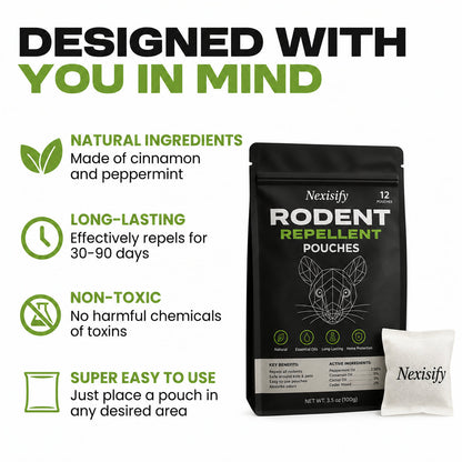 Nexisify™ Natural Rodent Repellent Pouches