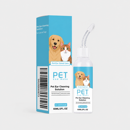 🐶🐱 Ear cleaner, Relieves itching in dogs & cats