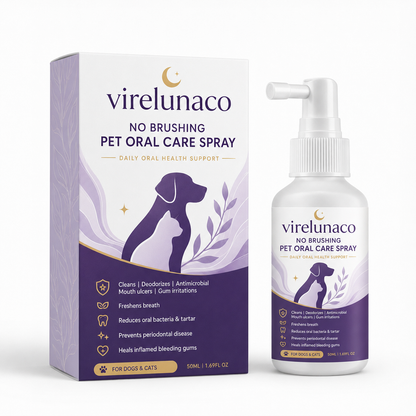 Dental Pet Spray—Fresh Breath & Cleaner Teeth, No Brushing Needed