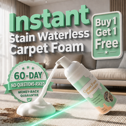 Waterless Carpet Foam Stain Remover