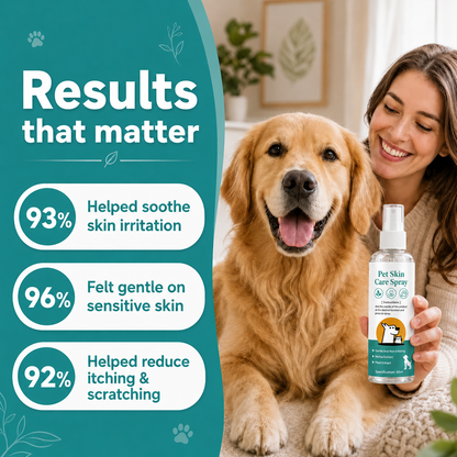 💥100K+ SOLD💕Pet Skin Care Spray Treats ringworm in cats and dogs, as well as pet skin issues such as redness, rashes, and hair loss.
