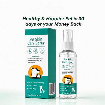 💥100K+ SOLD💕Pet Skin Care Spray Treats ringworm in cats and dogs, as well as pet skin issues such as redness, rashes, and hair loss.