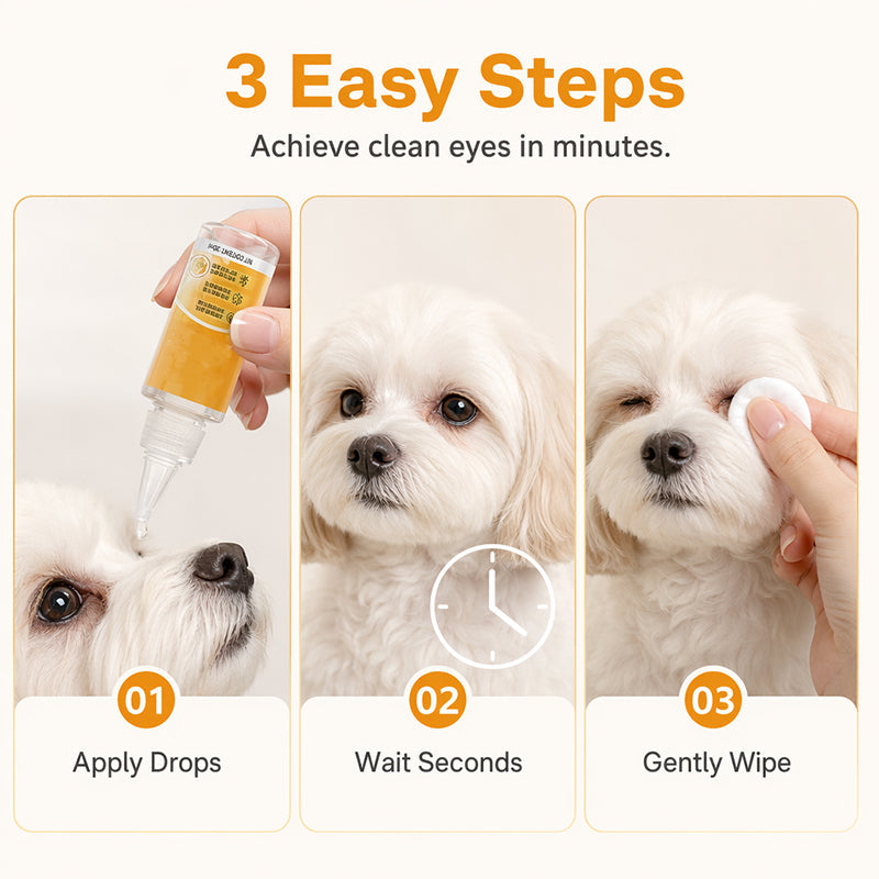 ✨ Gentle pet eye care – cleanses the skin around the eyes and provides daily grooming